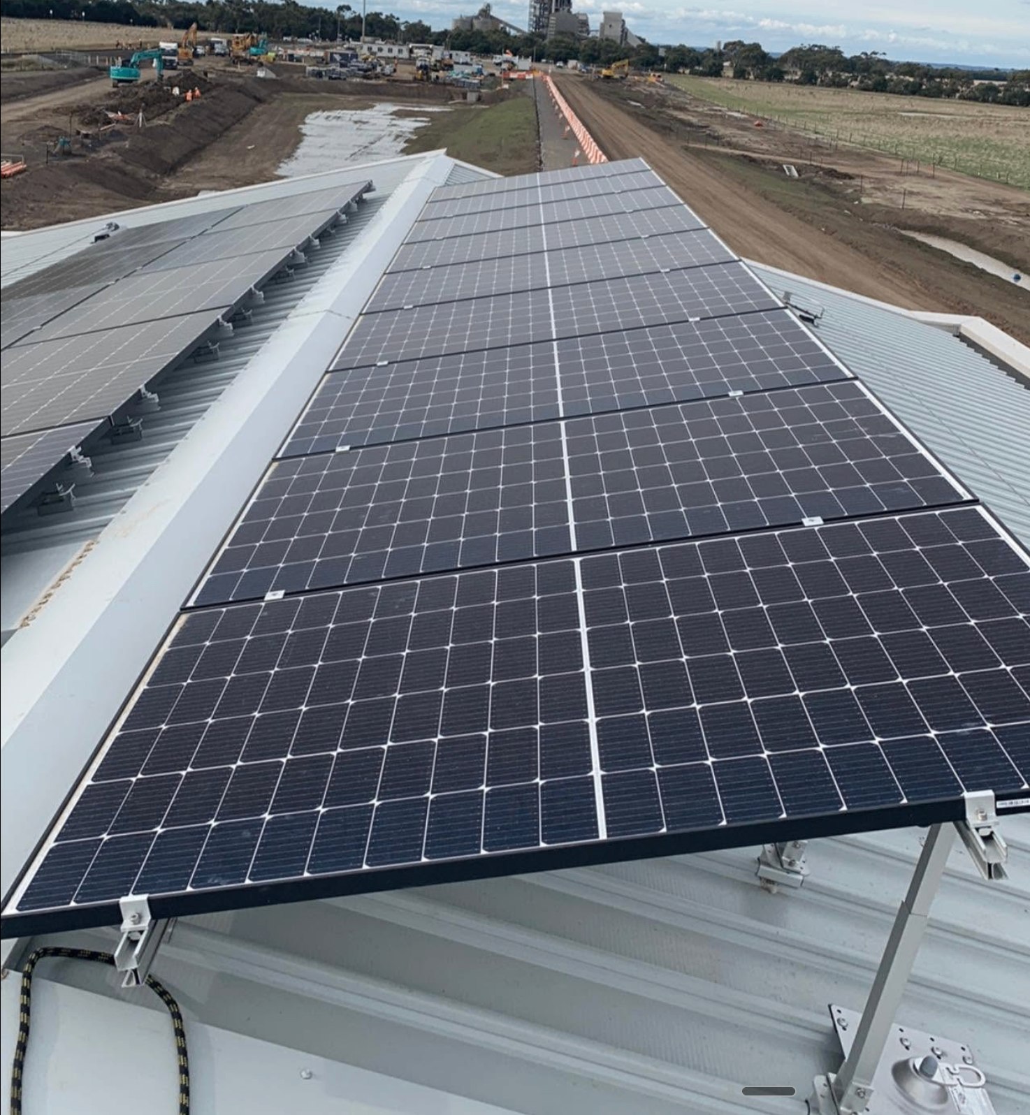 Solar panel roof installation